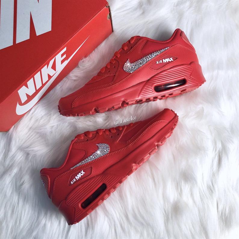 Red air max 90 on sale womens