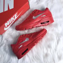 Image of Swarovski Nike Air Max 90 Casual Shoes Red customized with SWAROVSKI® Xirius Rose-Cut Crystals.