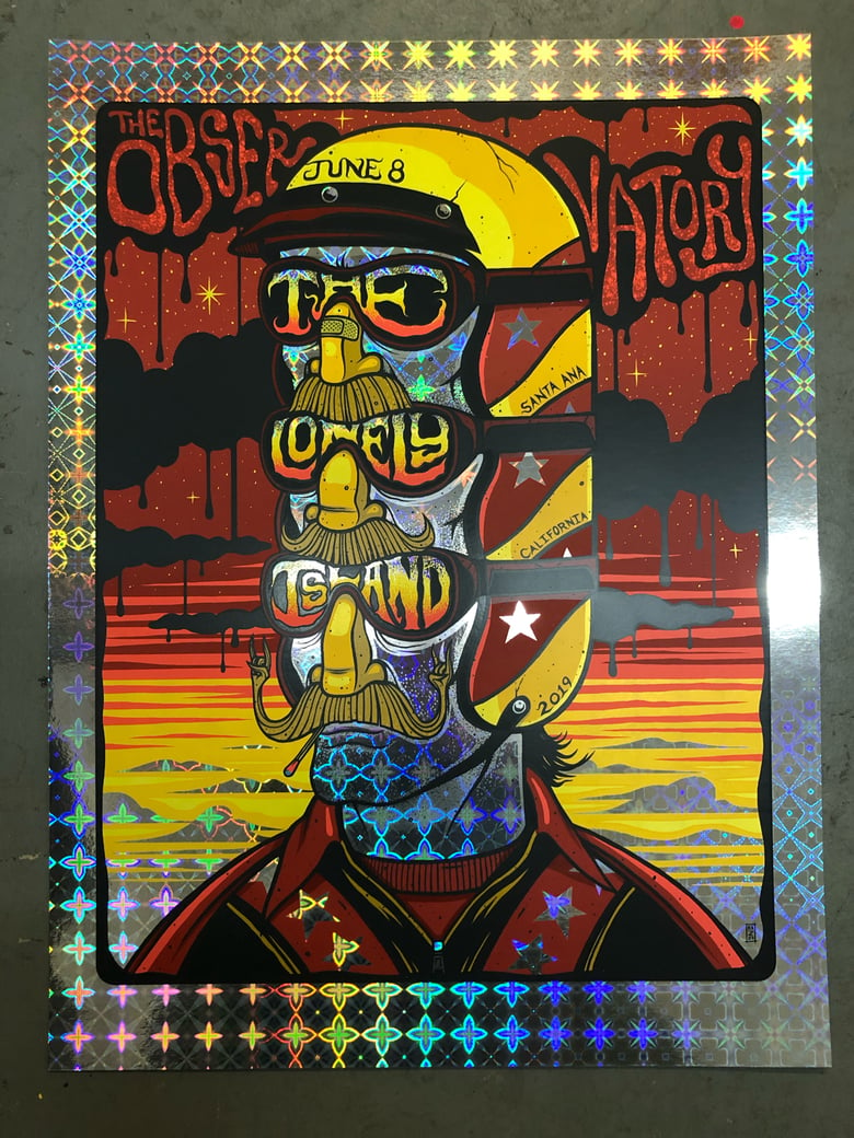 Image of The Lonely Island - The Observatory - June 8th, 2019 - Cosmic Window Foil Edition