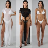 Image 1 of Rhinestone bathing suit set