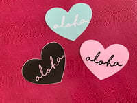 Image 3 of Aloha Heart Vinyl Sticker