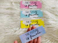 Image 1 of The Future is Female - Rectangle Stickers