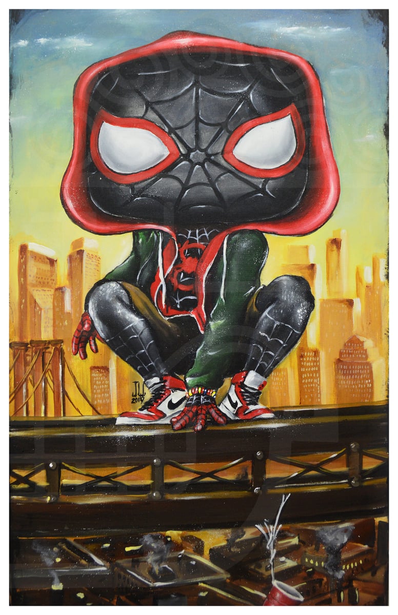 miles morales graffiti pop