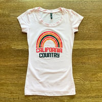 Image 3 of California Country Womens Tee - Baby Pink