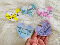 Image 2 of The Future is Female - Heart Stickers