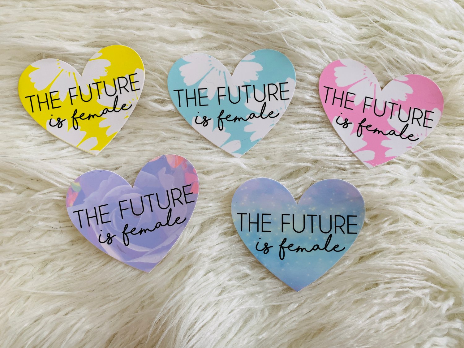 Image of The Future is Female - Heart Stickers