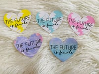 Image 1 of The Future is Female - Heart Stickers