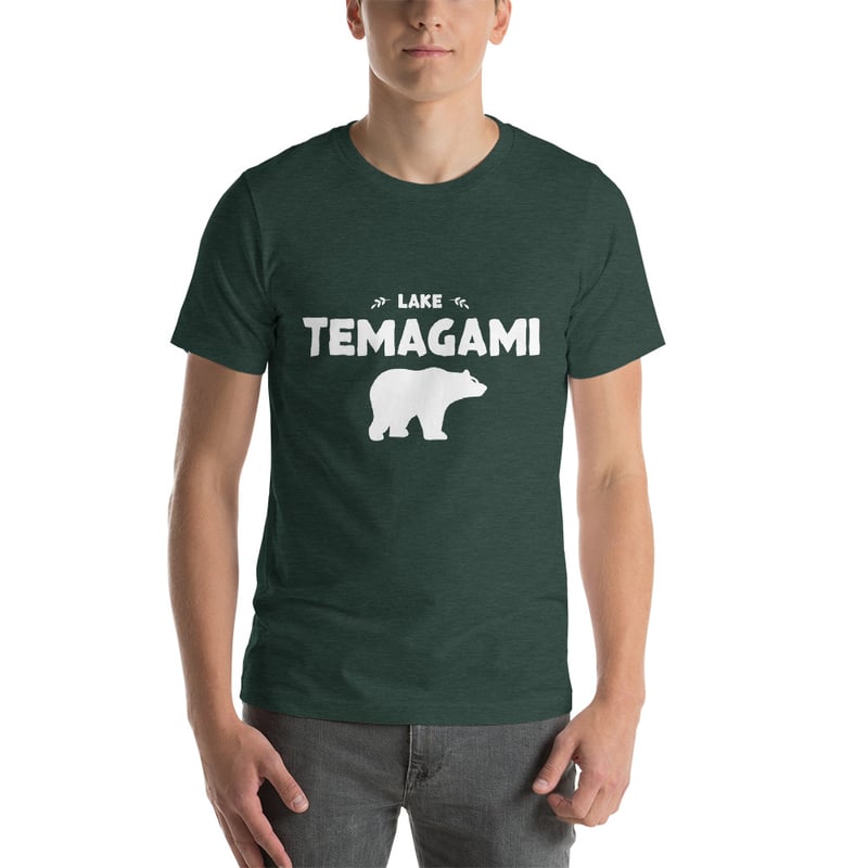 Image of Men's Lake Temagami Tee - FOREST GREEN