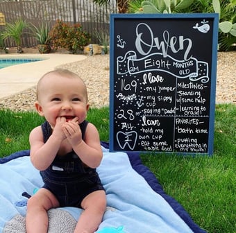 Image of Baby Monthly Milestone Sign