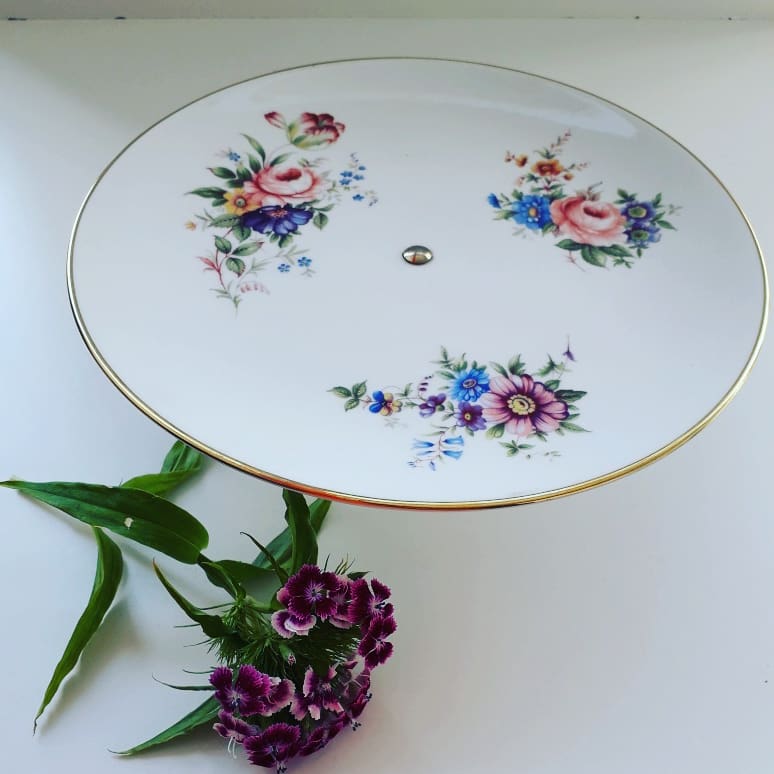 Image of Vintage Royal Worcester Cake Plate Comport