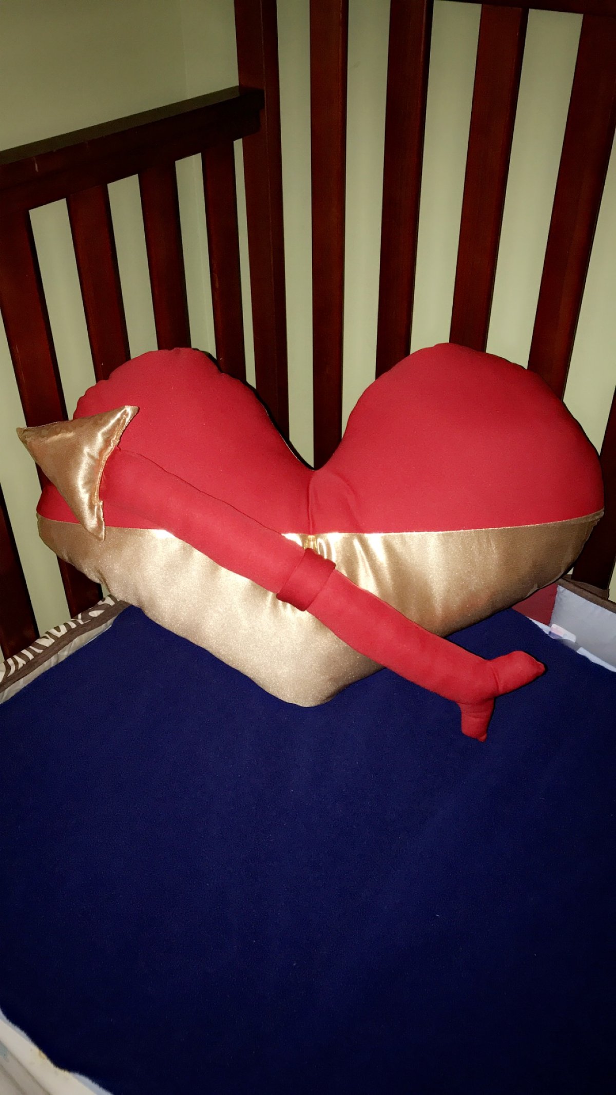 Image of Heart pillow with Arrow