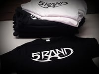 5RAND - White Logo on Black Shirt