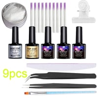 Nail Art Fibernails Fiber Glass Acrylic Nail Salon Extension Set