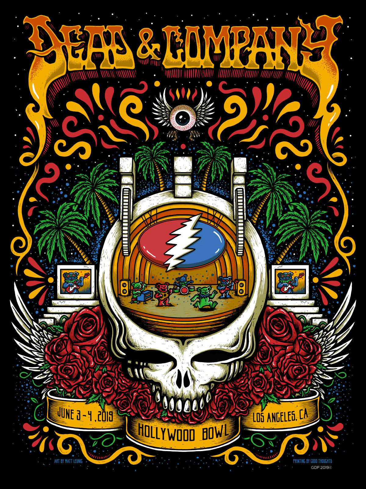 DEAD & COMPANY @ Los Angeles, CA - 2019 / Scraped Knee - The Art of ...