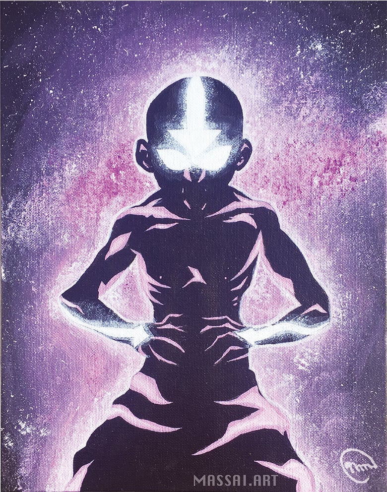 Image of "Aang Avatar State" Print