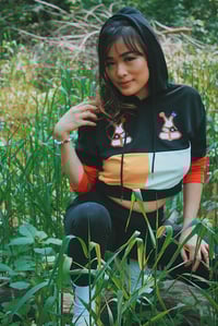 Image 3 of MAB Face CLRbLK Crop Ladies Hoodie