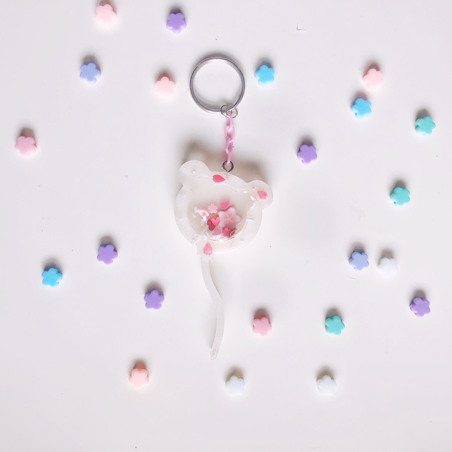 Image of sakura petals bear balloon! 