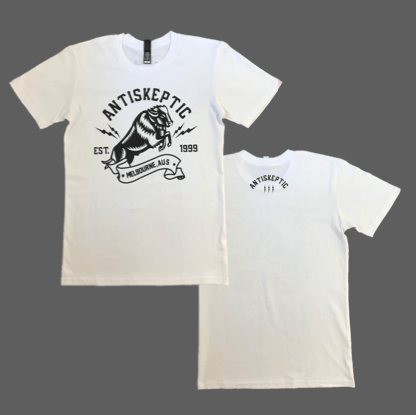Image of Antiskeptic Bison Est 1999 shirt WHITE