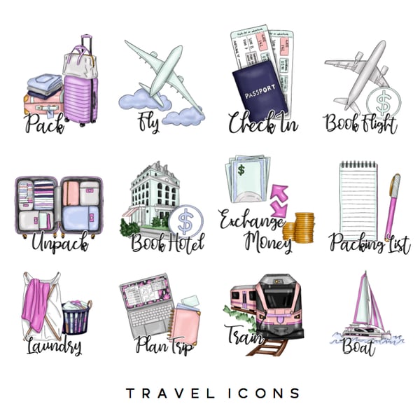 Image of Travel  Icons