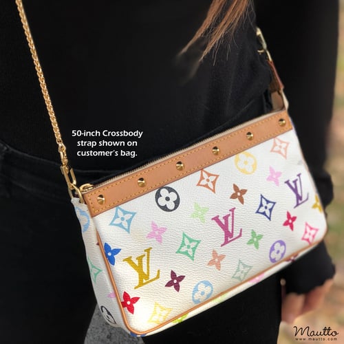 Image of GOLD Chain Luxury Strap - Mini Braided Chain - 3/16" (4mm) Wide - Choose Length & Hooks/Clasps