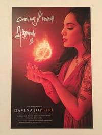 Image 2 of "FIRE" Album Cover Poster #1 in 11"x17" size (comes autographed)
