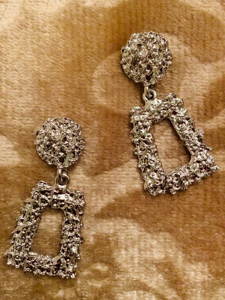 Image of  Silver Vintage Inspired Earrings 