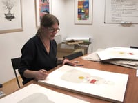 Image 2 of SALE - Mountain dress - screen print