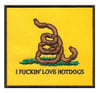 I Fuckin’ Love Hotdogs Patch