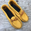 Pucker Toe Moccasins (Gold)