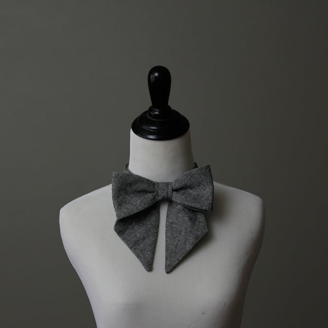 Indigo Floral Lady Bow