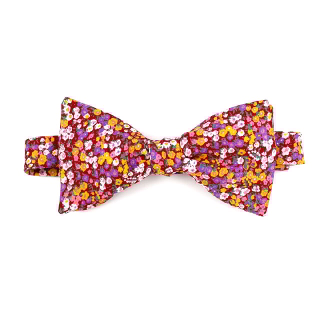 Poppy Floral Bow Tie