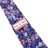Indigo Floral Necktie