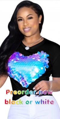 Heart sequins T-Shirt