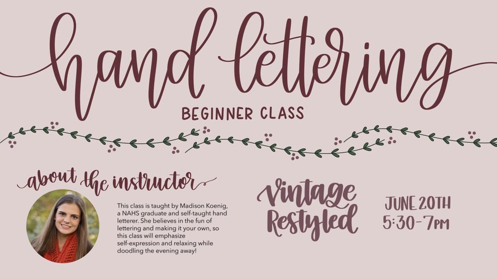 Image of Hand lettering for Beginners