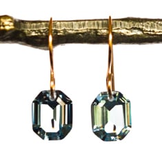 Image of Blue octagon earrings