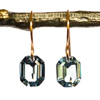 Image 2 of Blue octagon earrings