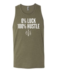 Image 2 of 0% Luck 100% Hustle Tank Top Mens