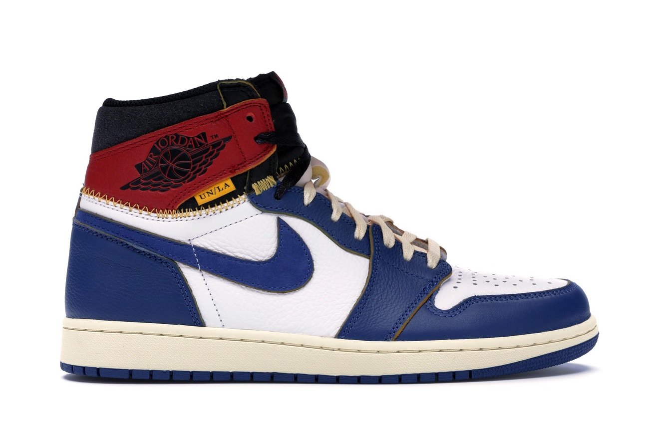 Image of Jordan 1 Retro High Union Los Angeles Blue Toe US9 & Jordan 1 'Banned' (2016) US9 