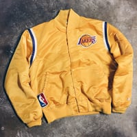 Image 1 of Original Late 80’s Made In USA Starter Lakers Satin.