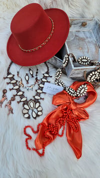 Image 3 of Orange 7 Piece Western Set