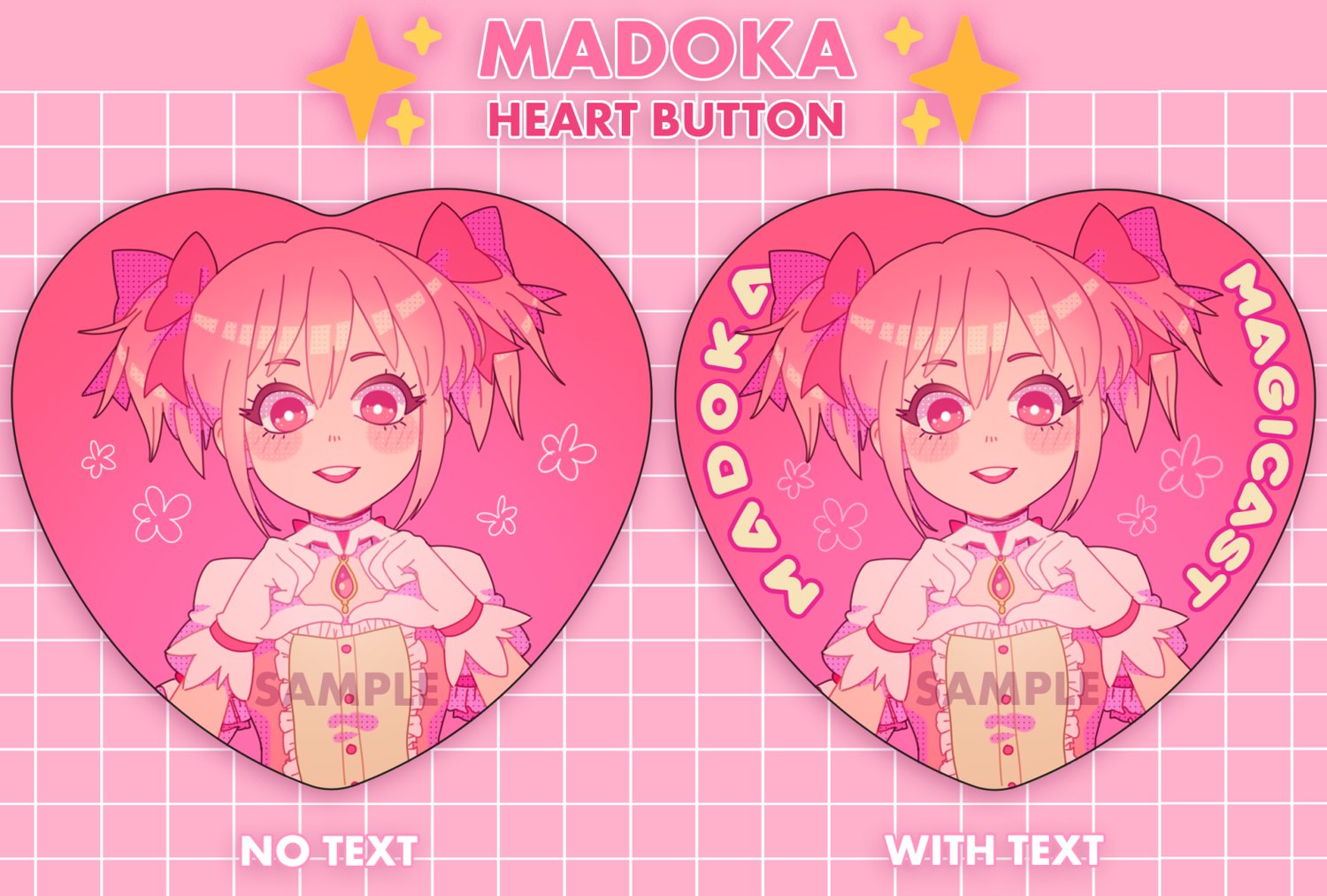 Image of Madoka Magicast! Madoka Button - Preorder