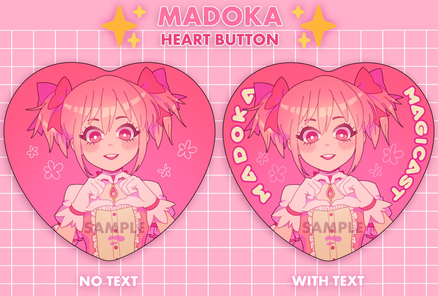 Image of Madoka Magicast! Madoka Button - Preorder