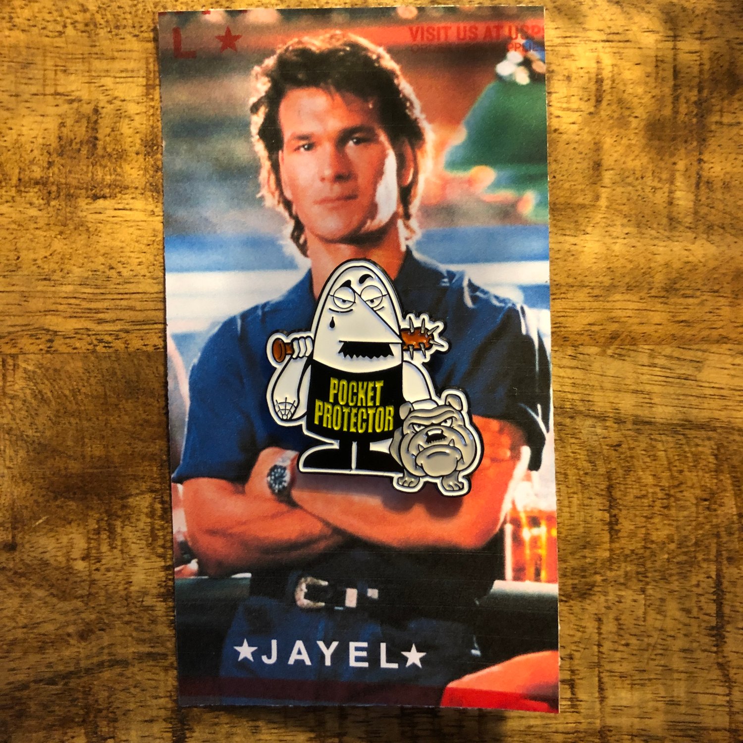 Image of JAYEL Pocket Protector Enamel Pin