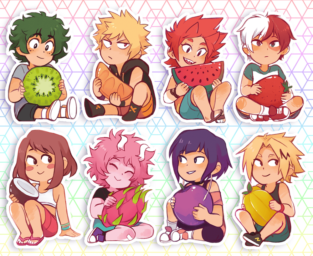 BNHA Fruit Stickers Sunny s shop BNHA Fruit Stickers Sunny s shop