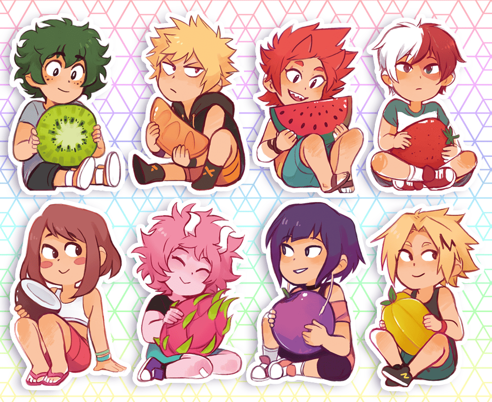 BNHA Fruit Stickers  Sunny s shop
