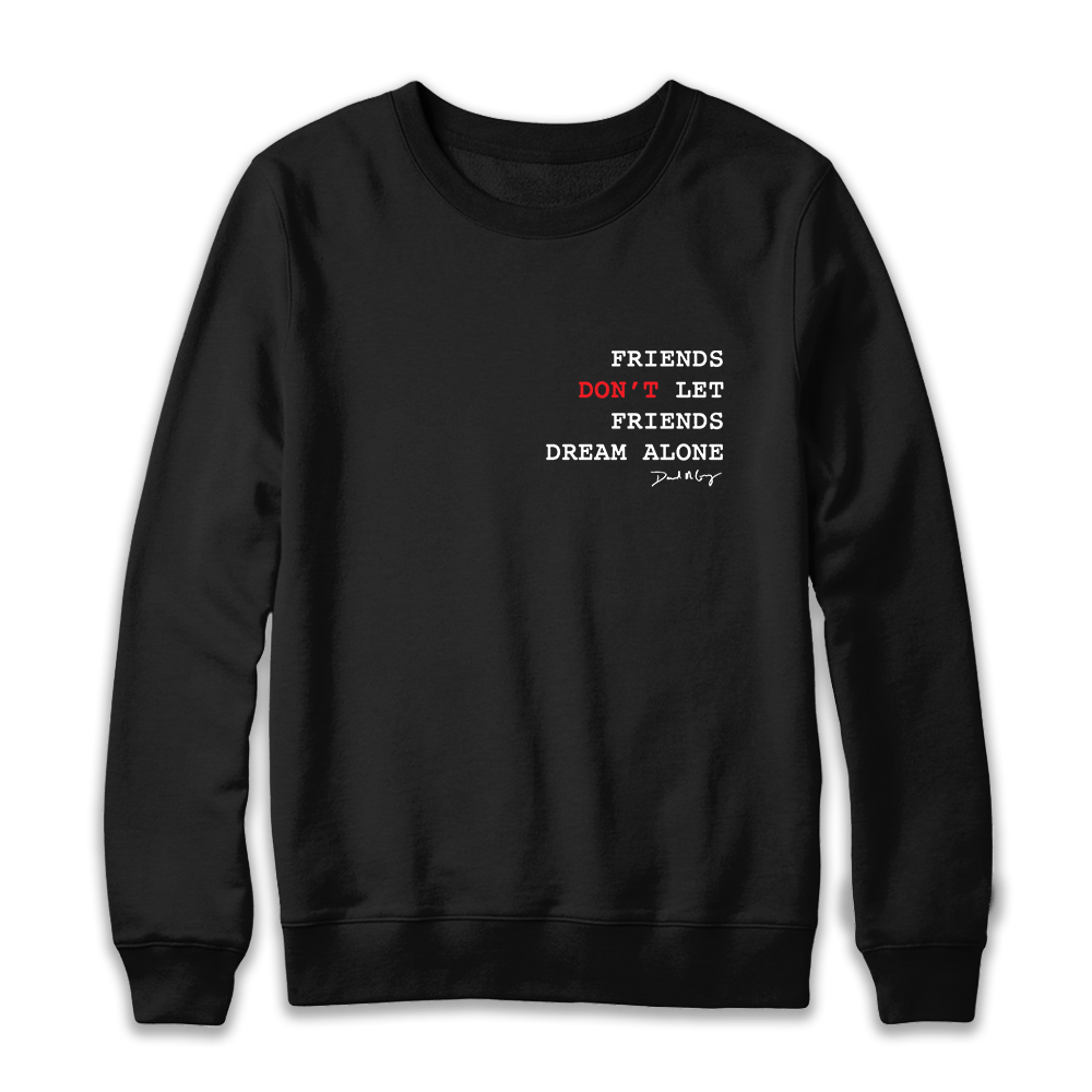 Image of Black Crew Neck Sweatshirt