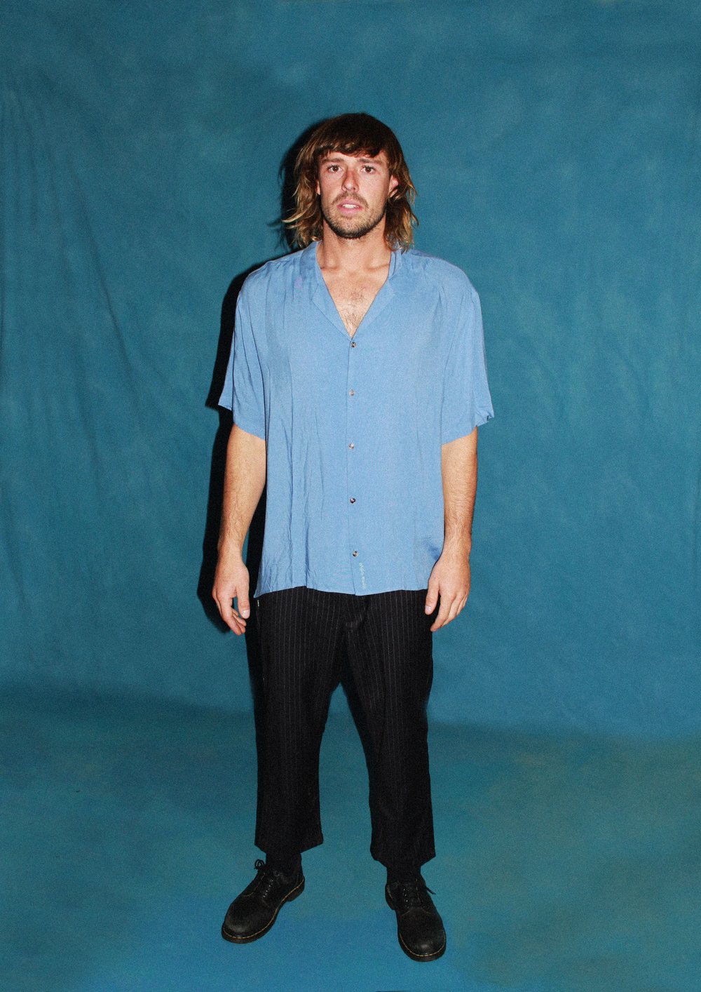 Image of Dusky Blue - Rayon shirt