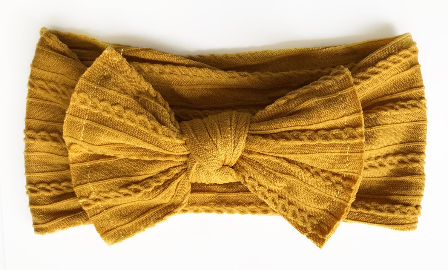 Image of Mustard Knit Headwrap