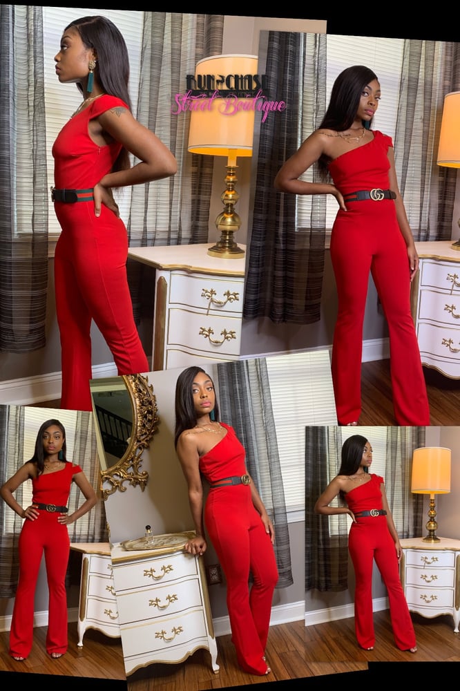 Image of Draya’s Cherry bomb jumpsuit 