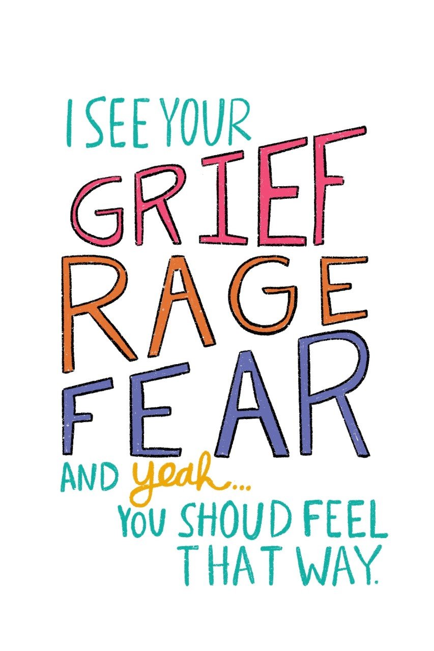 Image of I See Your Grief Rage Fear Card